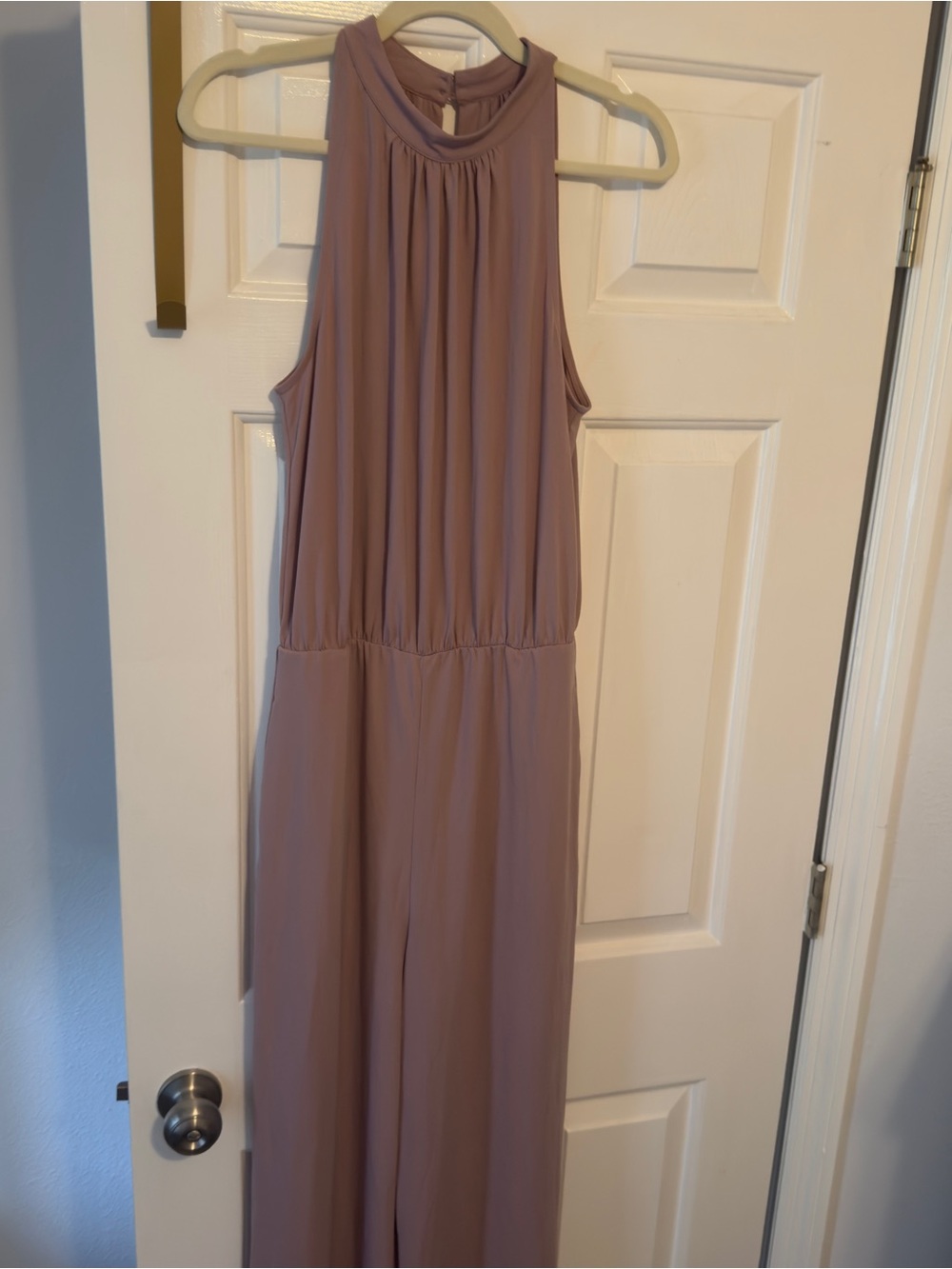 Halara Sleeveless High-Neck Wide-Leg Jumpsuit - NWT Dusty Mauve Womens